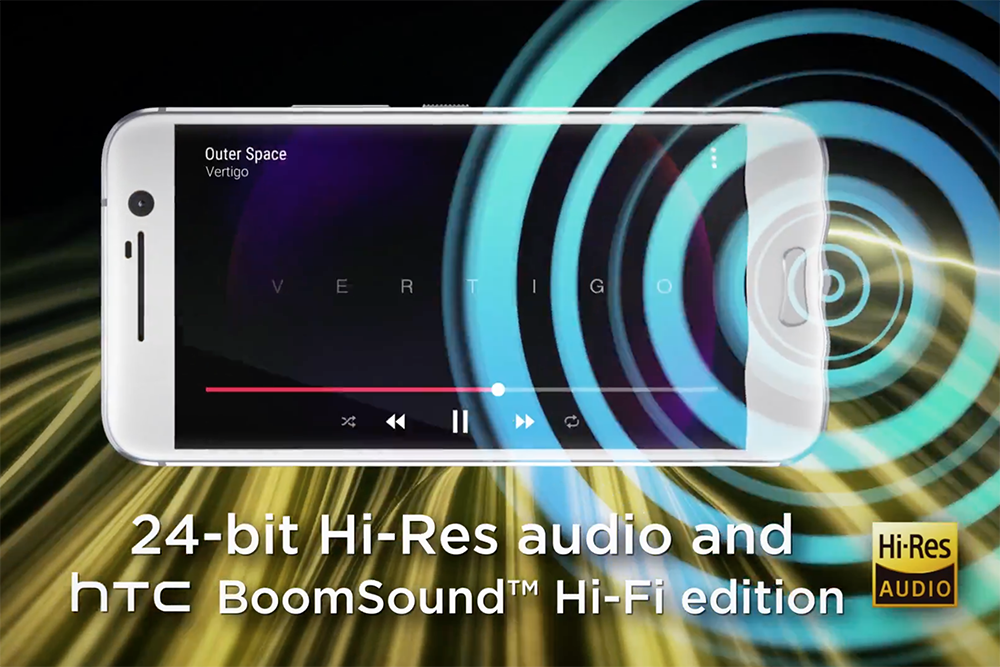 繼續有 BoomSound 雙喇叭，並有Hi-Res 認証。
