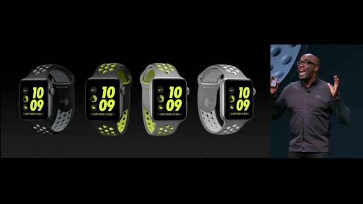 找來 Nike 合作，推出 Nike+ 版本 Apple watch。鋁製表身並有專用的表面顯示，更會提你出外跑步。