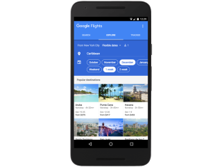 Google Flights 探索功能幫你找尋旅遊靈感