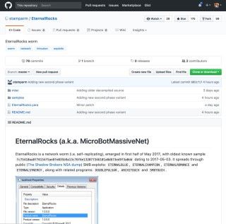 Miroslav Stampar 透過 GitHub 公開 BlueDoom （ EternalRocks ）的樣本。