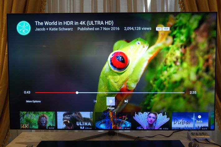 Samsung QLED電視已經對應YouTube HDR模式，其他4K智能電視暫時仍未能支援。
