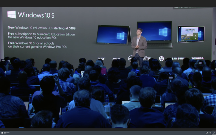 擁有 Windows 10 S PC 將會由 189 美元起。