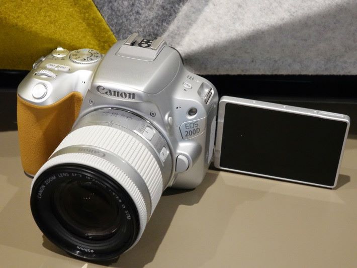 Canon 很久沒推出銀色機身的相機了，前代已有黑白機身的 200D 今次還推銀色版本。