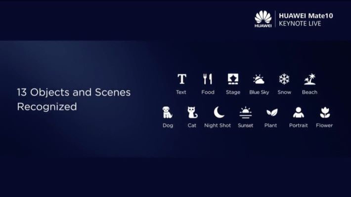 人工智能能實時辨別 13 種拍攝主體，進行準確的影像處理。