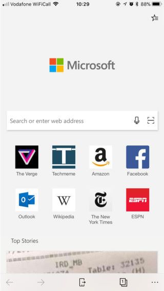 手機版《 Microsoft Edge 》瀏覽器