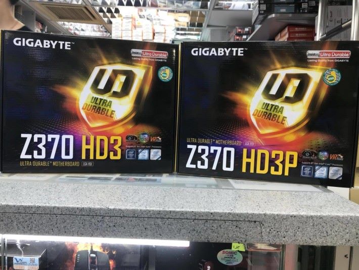 Gigabyte Z370 HD3 及 HD3P 已到貨。Source：Comdex
