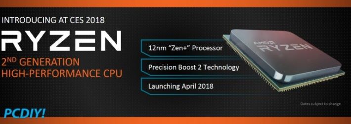 四月份的 Zen+ 將採用 12nm 製程。
