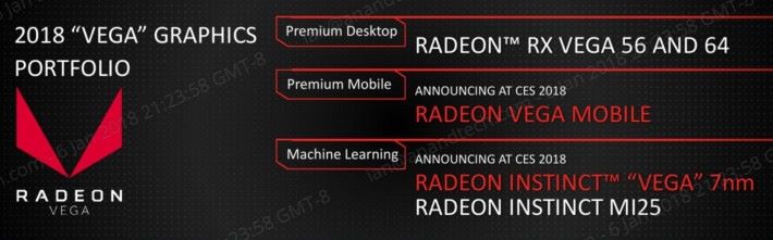 CPU 方面將發展 Radeon Vega Mobile 和 Radeon Instinct MI 25。Source：Anandtech