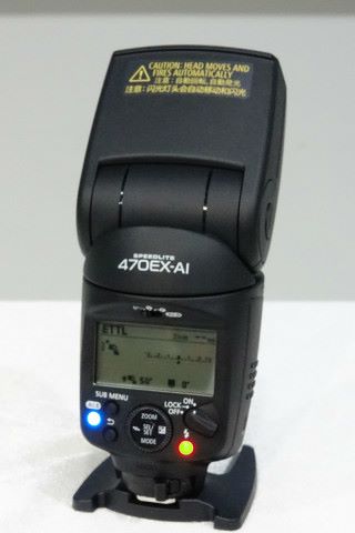最新發表的 Speedlite 470EX-AI 閃燈。