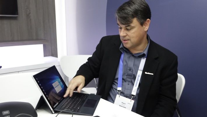 Miguel Nunes 稱，Intel 在手提電腦加入 5G 數據機，間接認同 Snapdragon 手提電腦的隨時連線賣點。