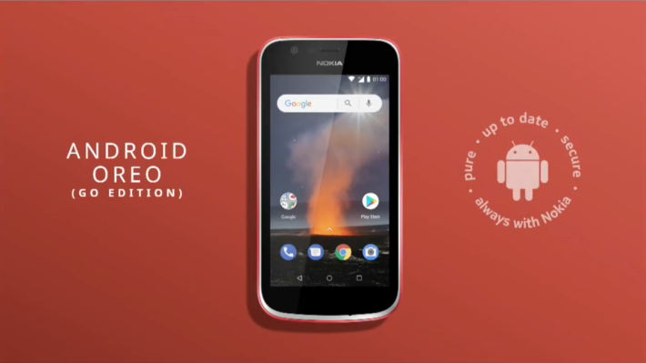Nokia 新款入門機有 Nokia 1。 nokia05 Nokia 1 運行 Android Oreo 的 Go Edition。