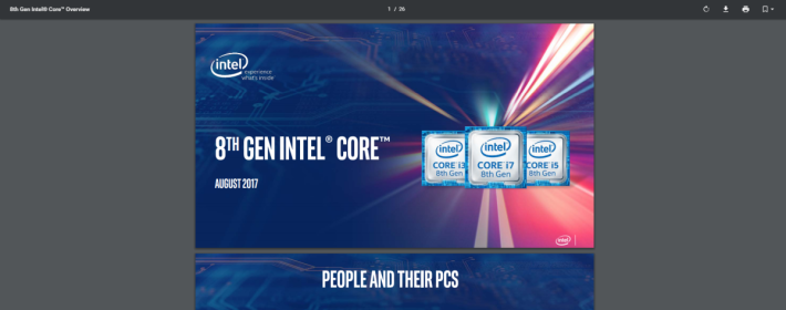 輕鬆找到Intel發表會的PDF簡報。