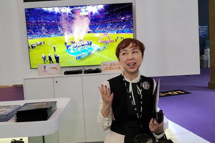 Now TV 市務及策劃主管 Clare Ho 表示，NowTV以 4K 形式去直播世界杯，將最細緻的畫面表現帶給觀眾。