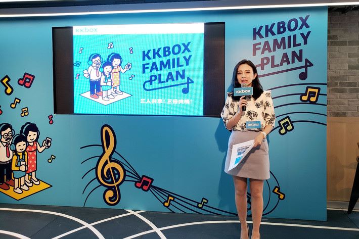KKBOX 業務發展總監黃詠妮表示，3 人的家庭共享計劃可謂專為香港用戶而設。
