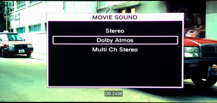 在 X8500 內，辨識到 Dolby Atmos 的音頻輸入，可以以 7.1.4 聲道輸出。