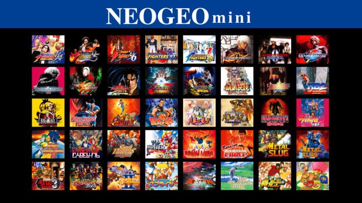 日版 NEOGEO mini 包含的遊戲