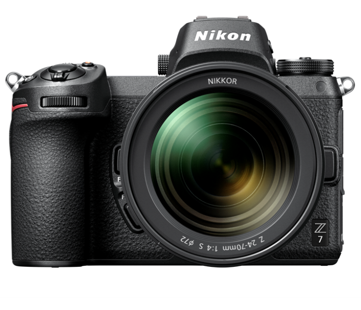Nikon Z7 的外形猶如細版 D-SLR 。