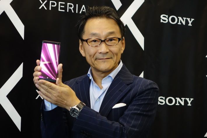 新任 Sony Mobile President 的岸田光哉出席於東京舉行的 XZ3 發布會