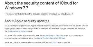 iCloud for Windows 發現 19 個 Webkit 漏洞，所以也同時推出版本 7.7 來加以修正。