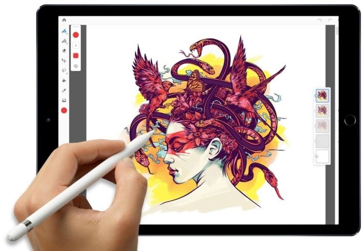 要畫插畫的話， Project Gemini iPad 版當然是對應更精準的 iPad Pro 和 Apple Pencil 了。