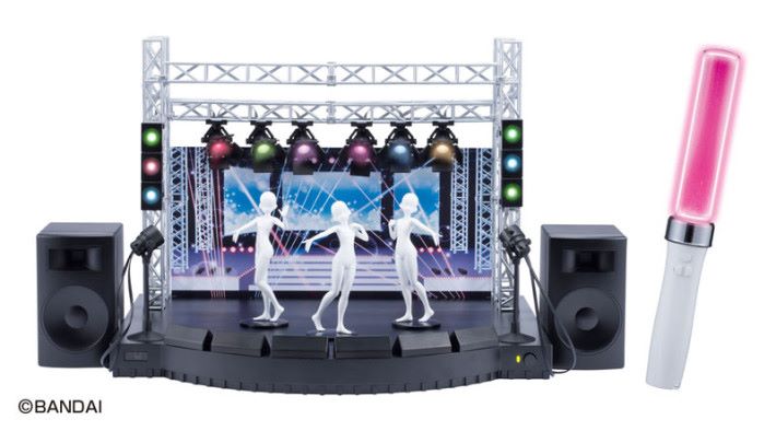 以迷你舞台和內藏晶片的 Figure 與儲存在手機裡的歌曲連動來開私人演唱會的「 Desktop Live Base 」