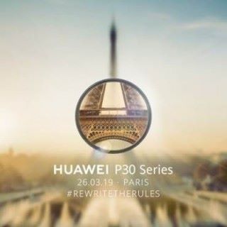 Huawei 發出的邀請函在蒙糊的背景中有一圈清晰的巴黎鐵塔細節，暗示以高倍率遠攝作主打。