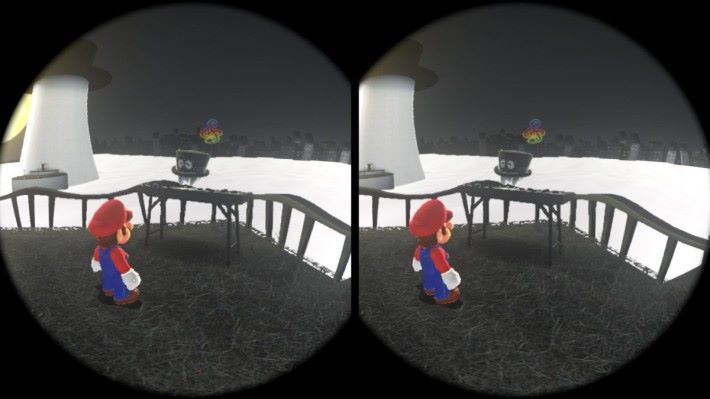 以小遊戲為主的 Mario Odyssey VR 模式。