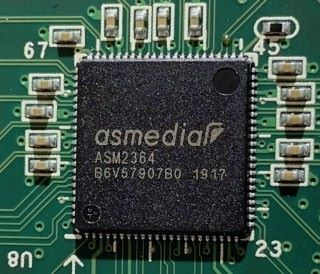 NVMe M.2 轉接卡採用了 ASM2364 晶片