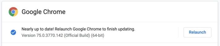 進入 About Google Chrome 就能主動觸發更新