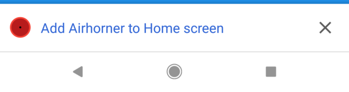 Android 手機上的 PWA 的mini-infobar 有時非常擾人。
