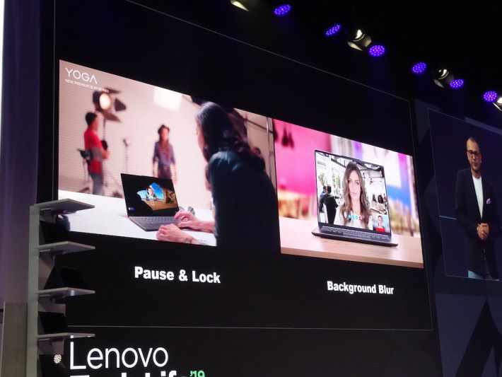 Pause & Lock 可以在用戶離開電腦時自動鎖機，而 Background Blur 就可以在視像會議時將背景蒙糊化，避免不想被人見到的場面。