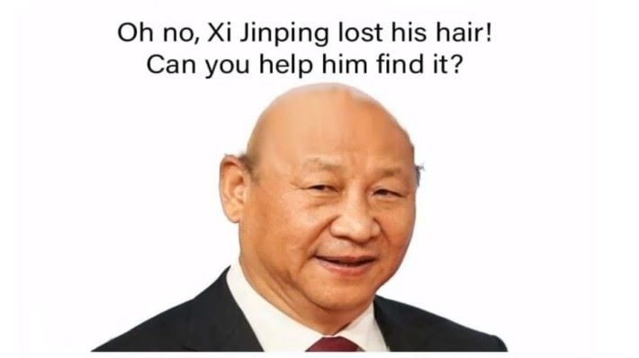 抨批中國的 Meme 難免會有習近平的出現。