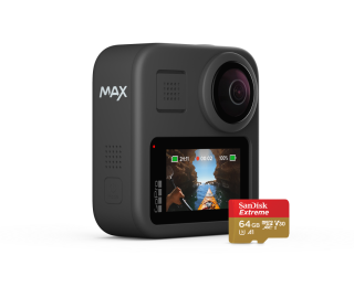 備有前後鏡頭和 6 個收音咪的 GoPro MAX