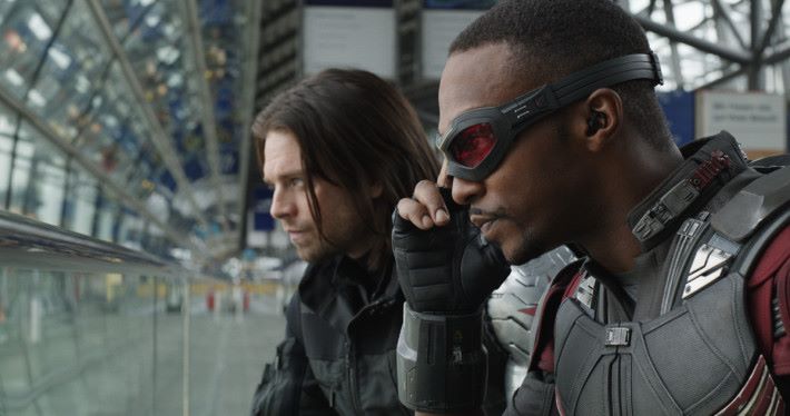 《The Falcon and the Winter Soldier》將會是 Disney+ 獨家影集的頭炮Soldier/Bucky Barnes (Sebastian Stan) and Sam Wilson/Falcon (Anthony Mackie)..Photo Credit: Film Frame..© Marvel 2016