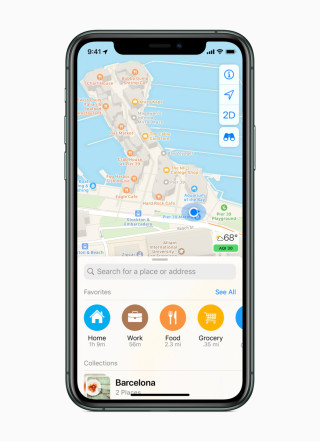 iOS Maps App 喜好項目