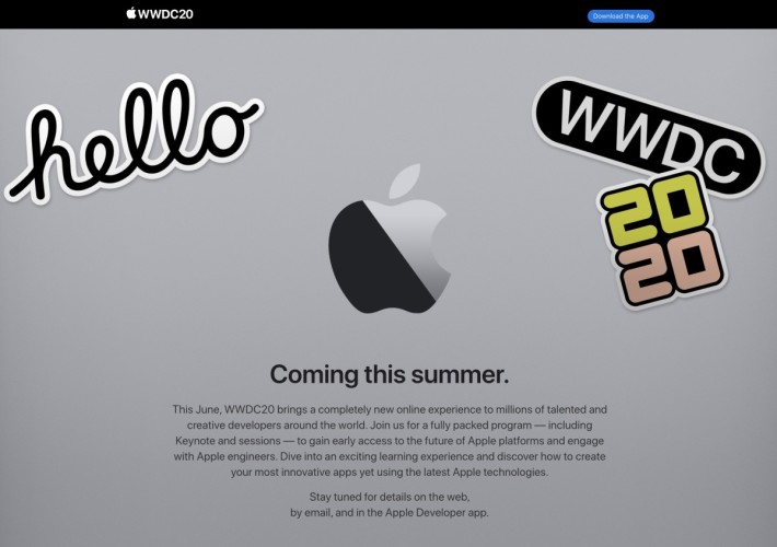 Apple 在香港時間昨日午夜宣布 WWDC20 將移師網上舉行