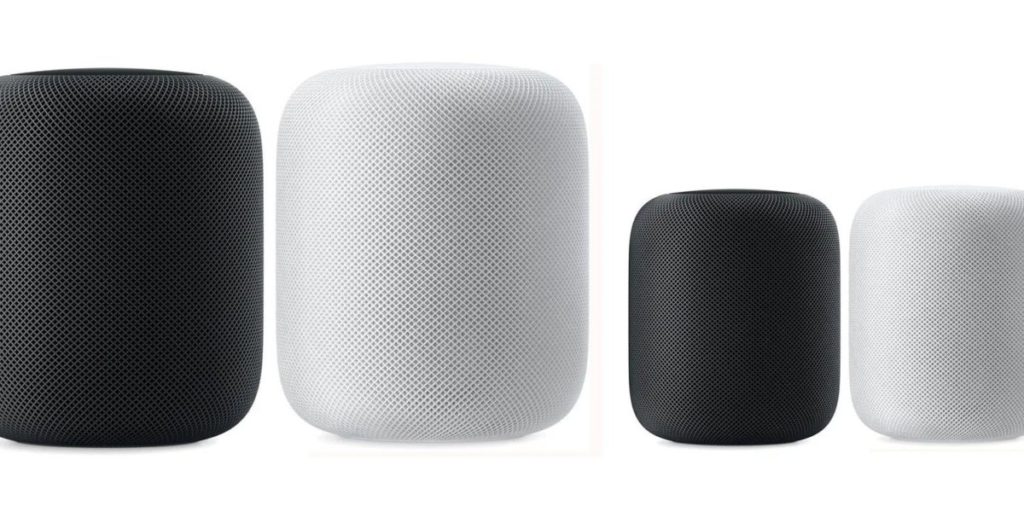 較 HomePod 矮了近半的 HomePod mini 。