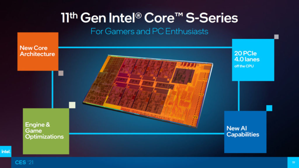 11 代 Core-S 將採用全新 CPU 微架構，並支援 AI 人工智能技術等等。