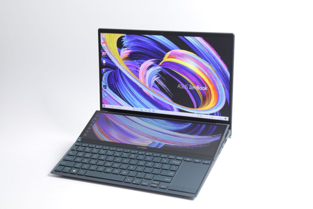 配備雙屏幕 設計的ZenBook Duo 14 造型非常 搶眼。
