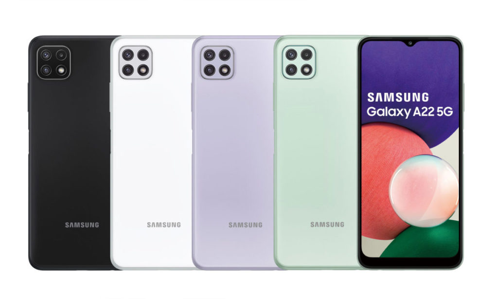 入門向Samsung Galaxy A22 5G手機，建議售價$1,998，剛好低於第一期消費券額度。