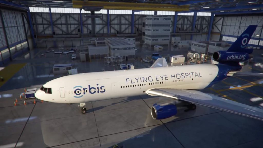 Asobo Studio 與奧比斯國際合作，將奧比斯眼科飛行醫院帶進模擬飛行世界。